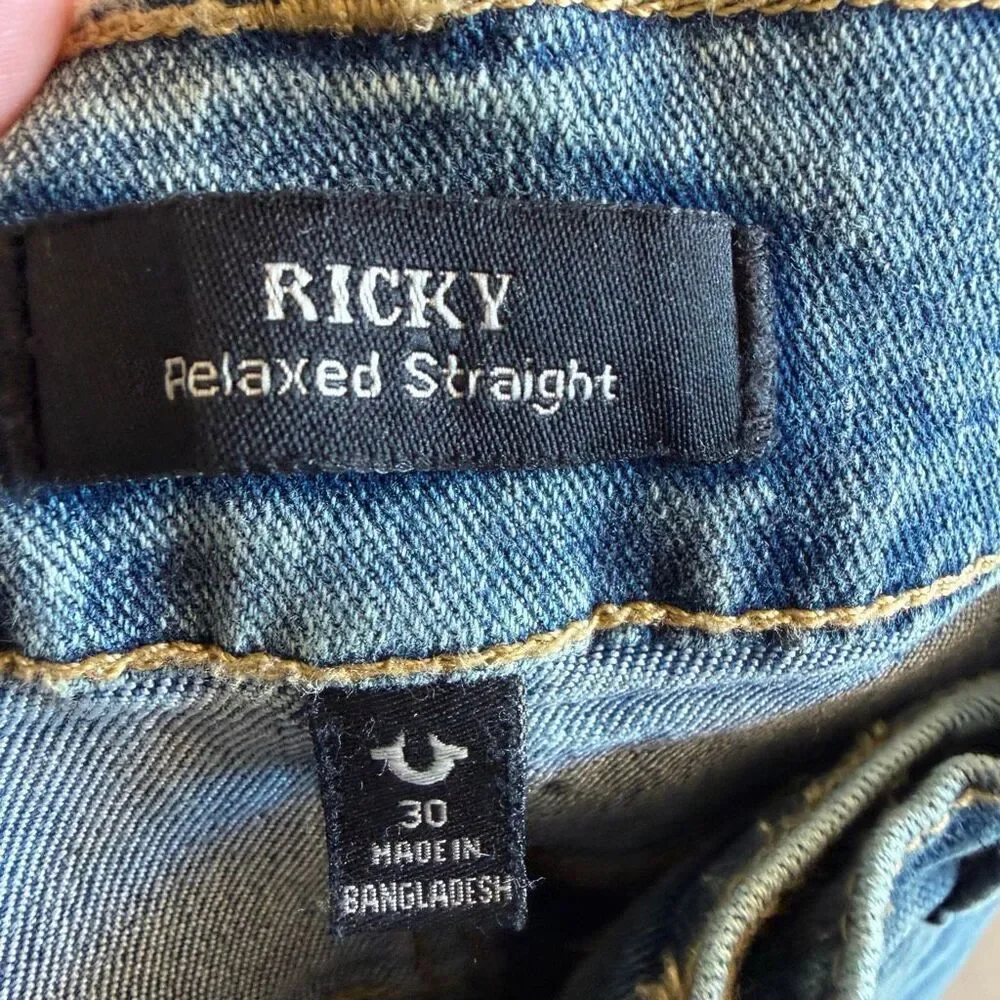 True Religion Ricky relaxed straight men’s jeans size 30
